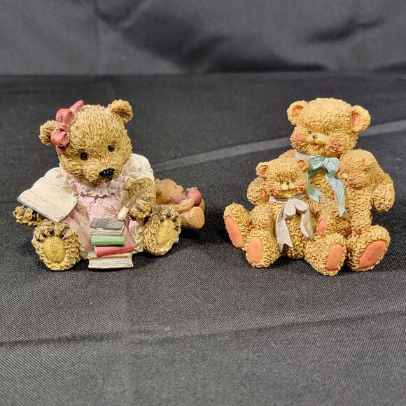 Set Of 2 Vintage Bear Figurines - Picture 1 of 7